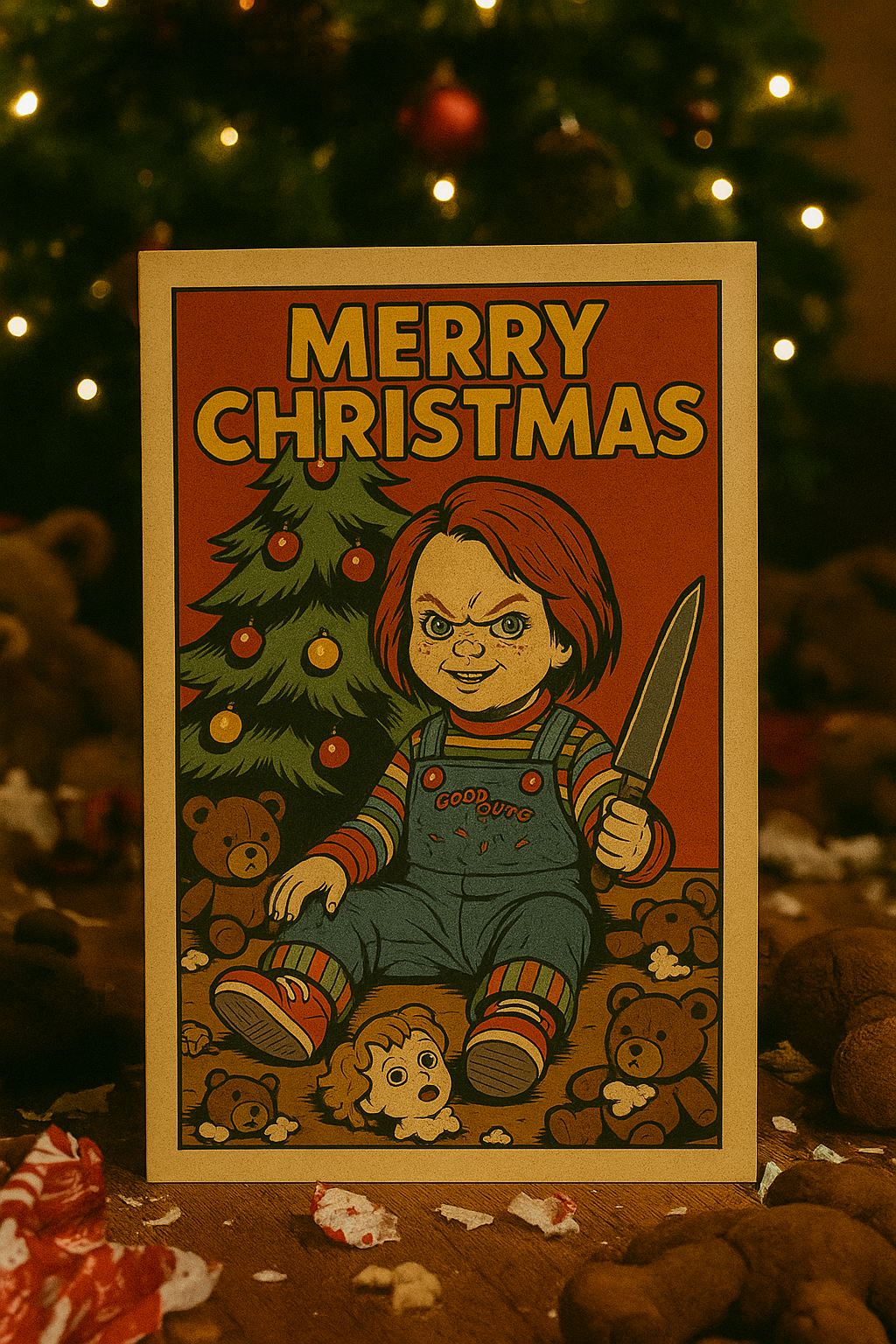 Chucky Christmas Card from horrorfier.co.k
