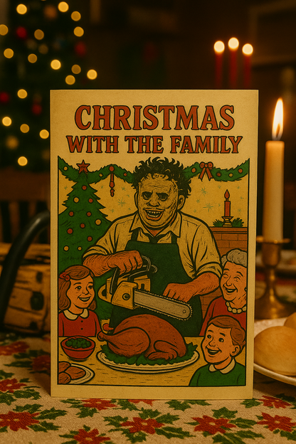 Chainsaw Massacre Leatherface Christmas Card