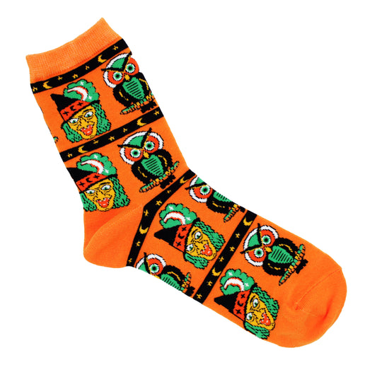 Retro Halloween Witch Socks for Women by Horrorfier.co.uk