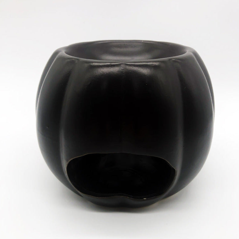 Black pumpkin wax burner back view