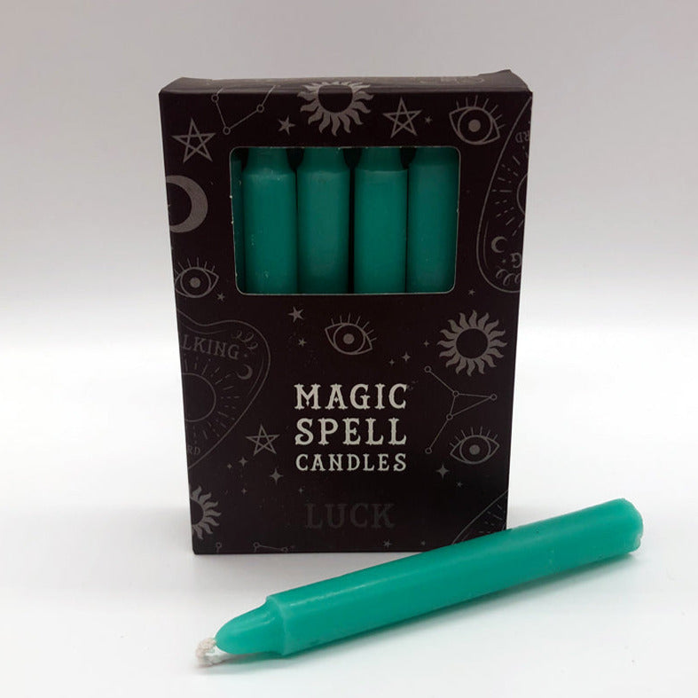 Green Luck Magic Spell Candles