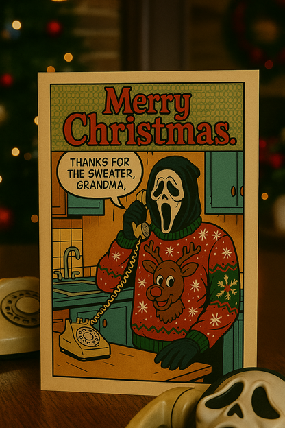 Scream Ghostface Christmas Card